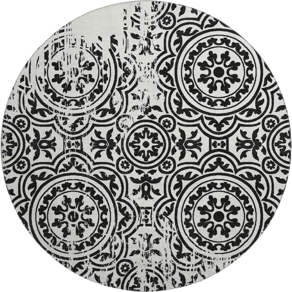 Mayfield AMF758 Black 8' x 8' Rug