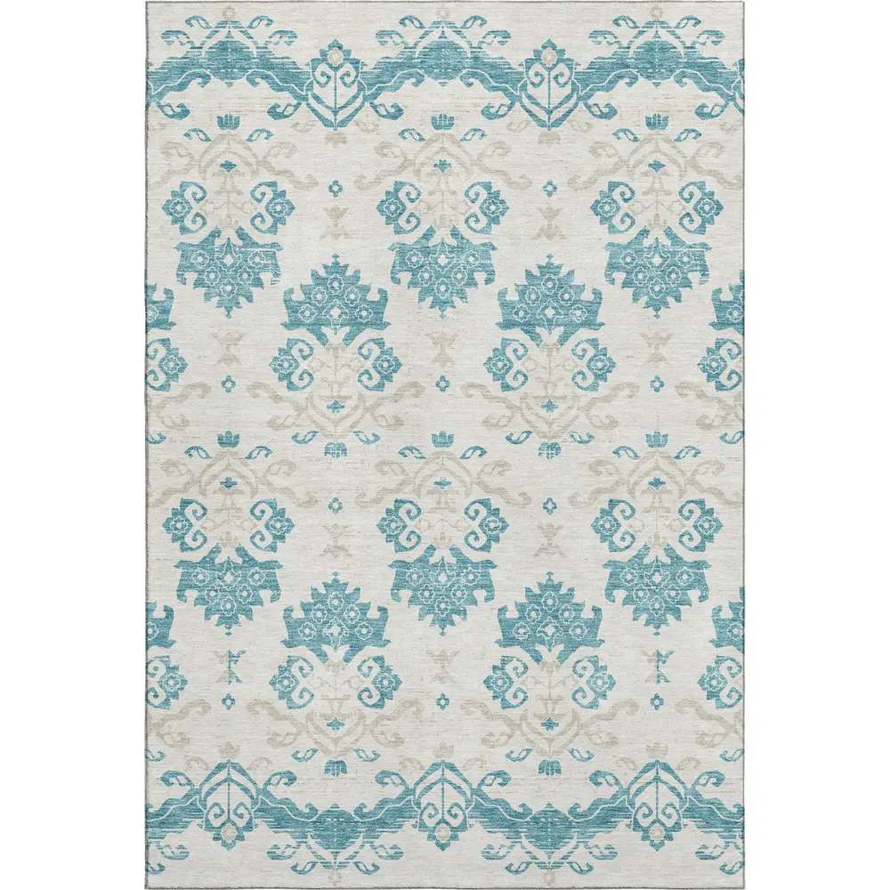 Mayfield AMF759 Teal 3' x 5' Rug