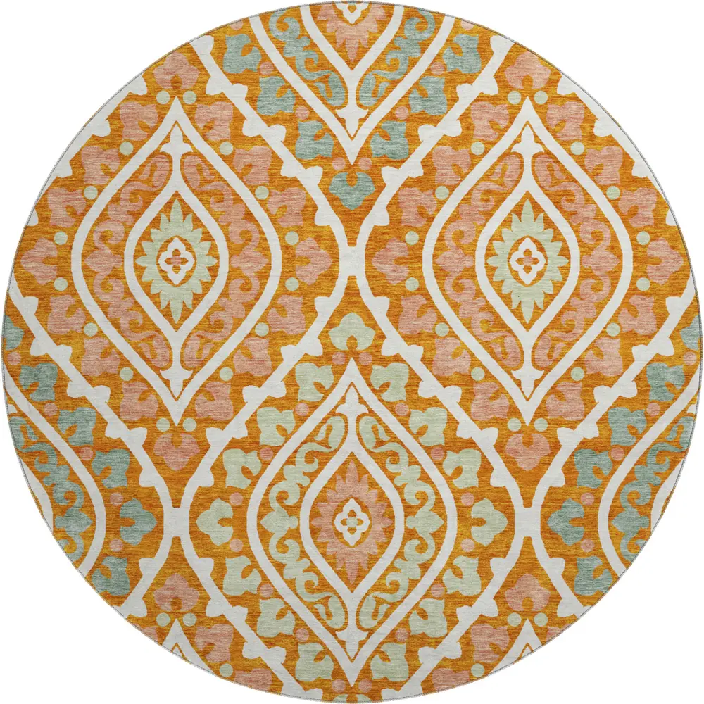 Mayfield AMF761 Orange 8' x 8' Rug