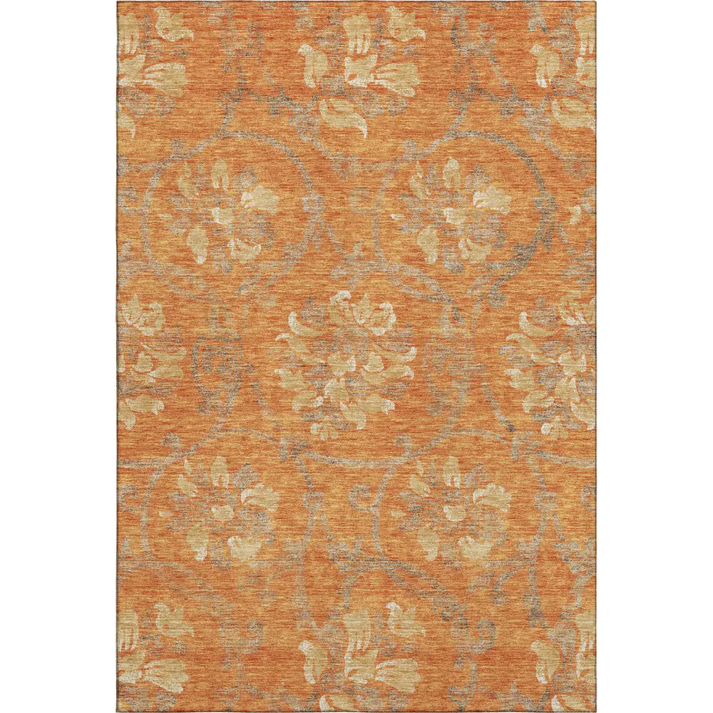 Mayfield AMF762 Orange 3' x 5' Rug