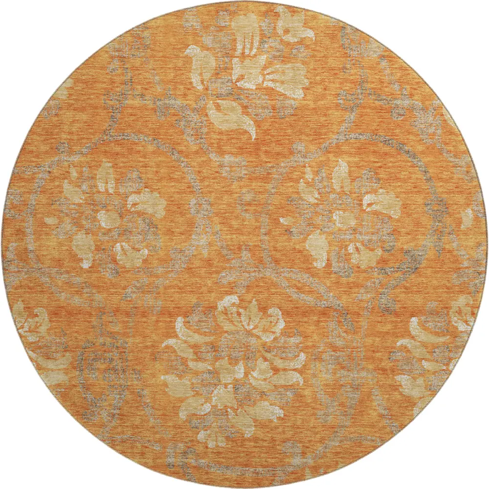 Mayfield AMF762 Orange 8' x 8' Rug