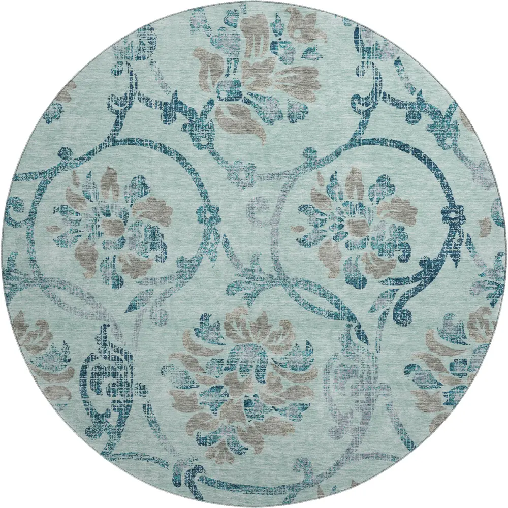 Mayfield AMF762 Teal 8' x 8' Rug