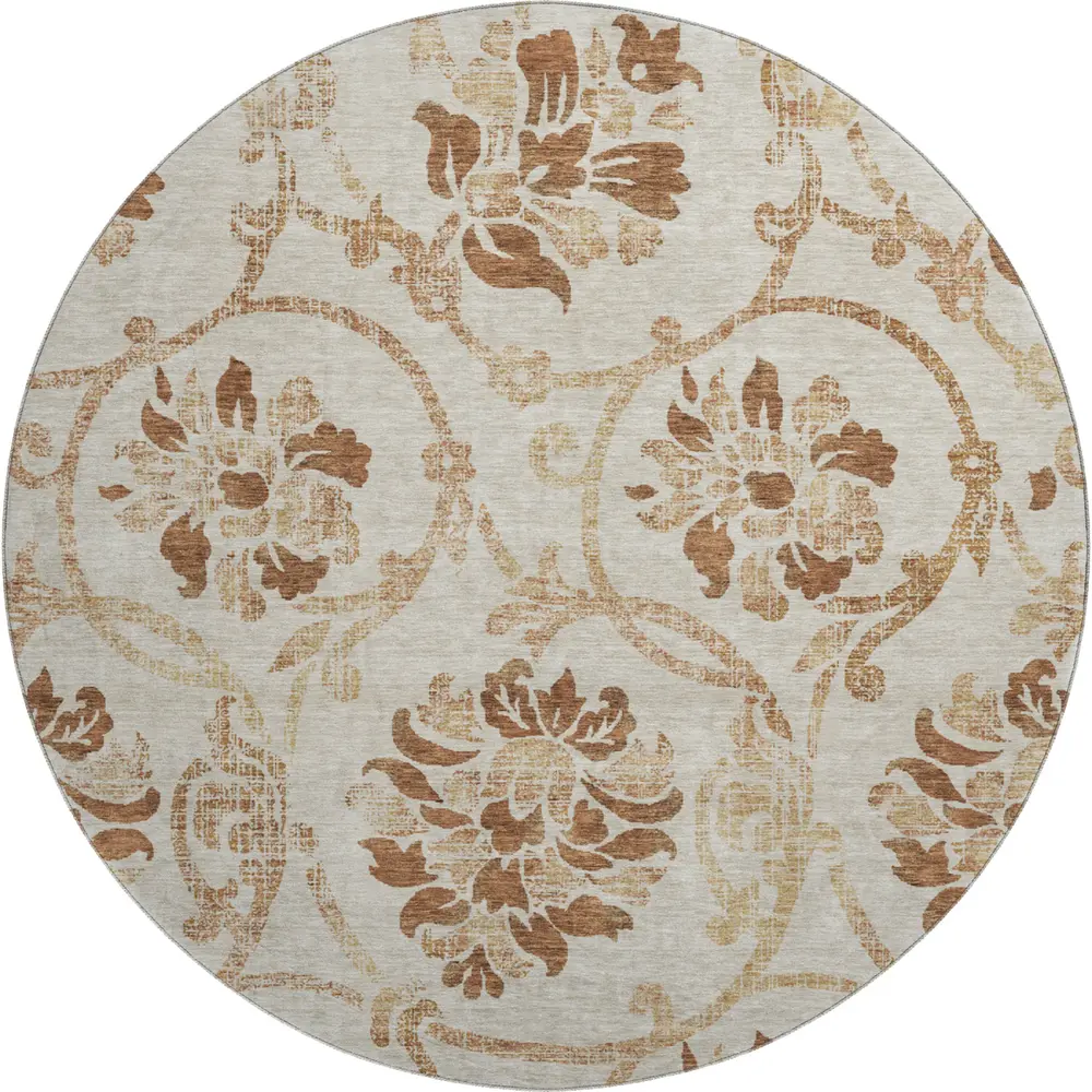 Mayfield AMF762 Terracotta 8' x 8' Rug
