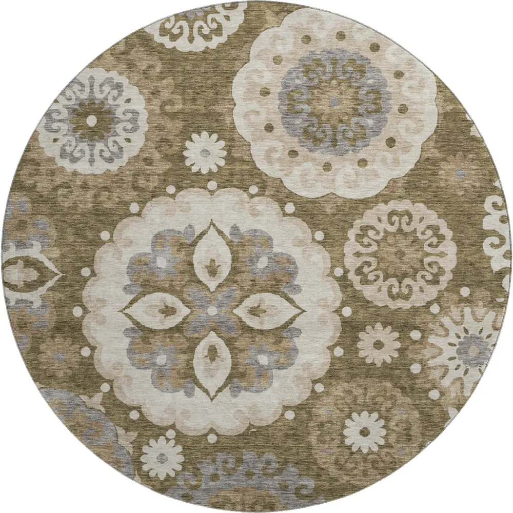 Mayfield AMF763 Brown 8' x 8' Rug