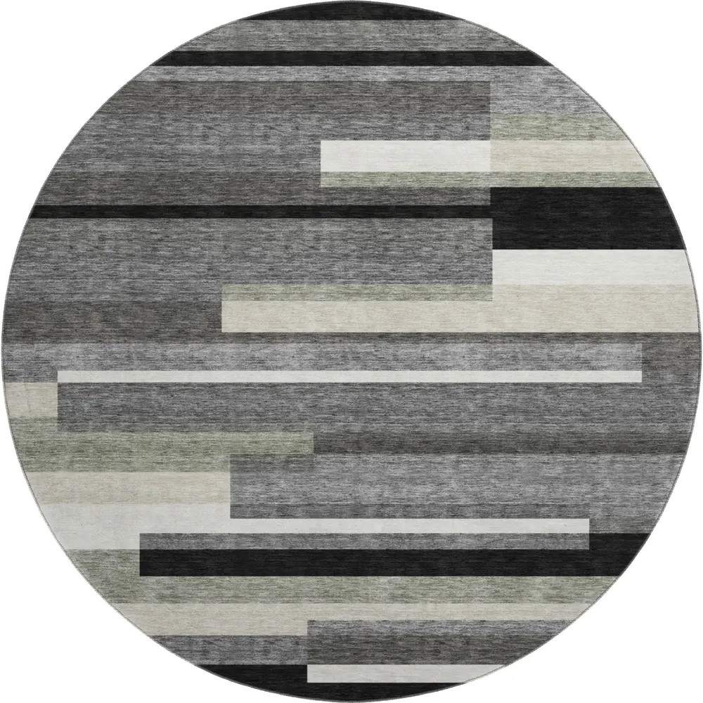 Mayfield AMF766 Black 8' x 8' Rug