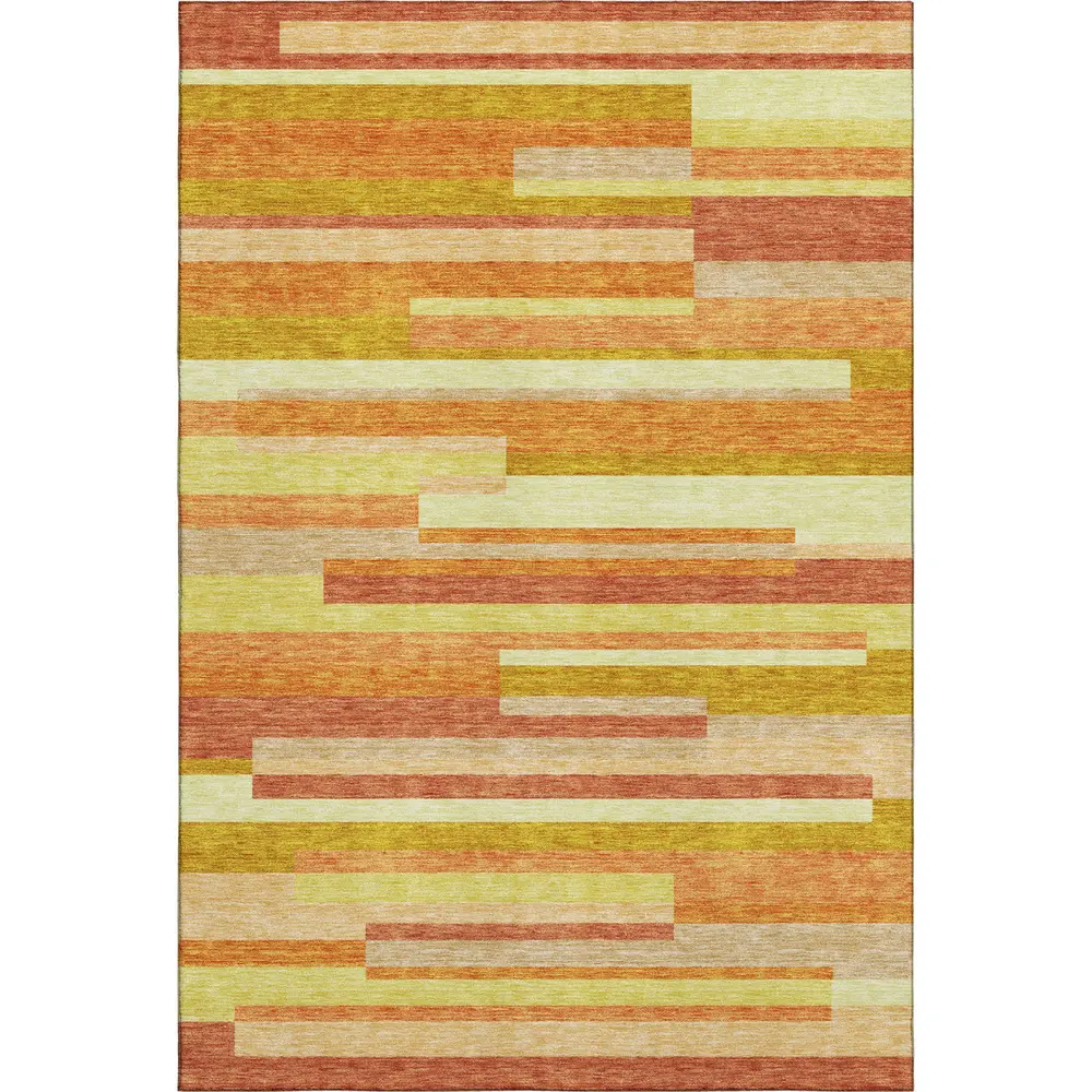 Mayfield AMF766 Orange 3' x 5' Rug