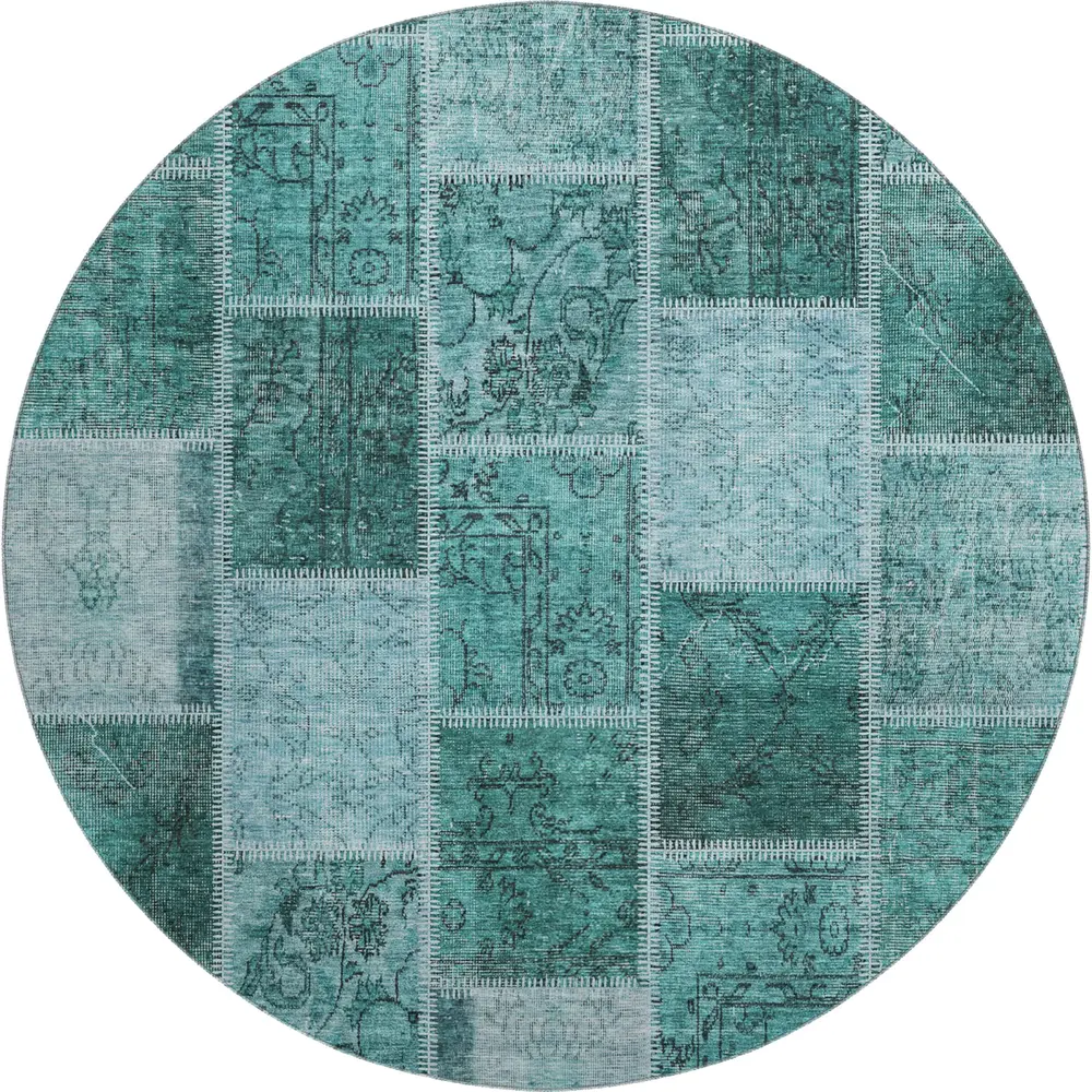 Mayfield AMF772 Teal 8' x 8' Rug
