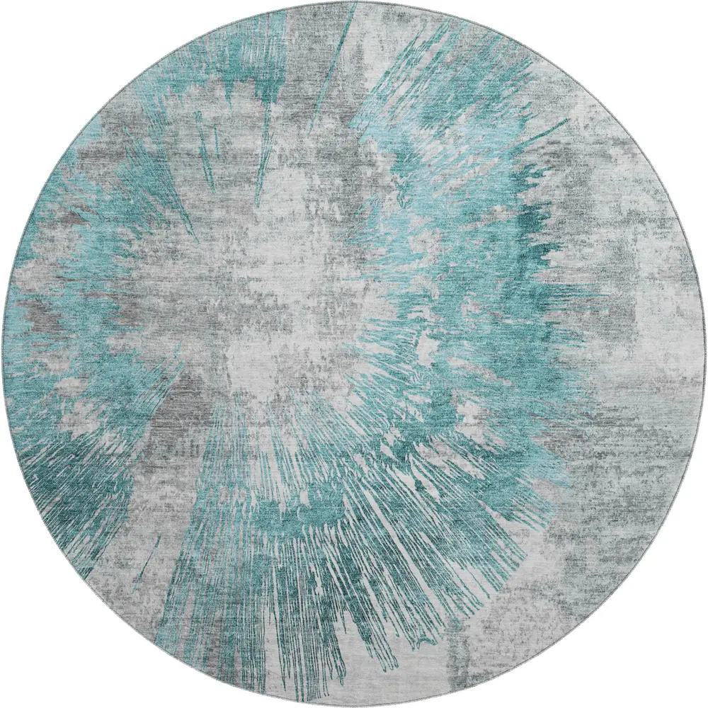 Mayfield AMF773 Teal 8' x 8' Rug