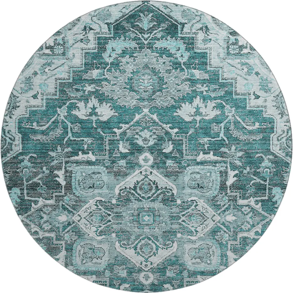 Mayfield AMF774 Teal 8' x 8' Rug