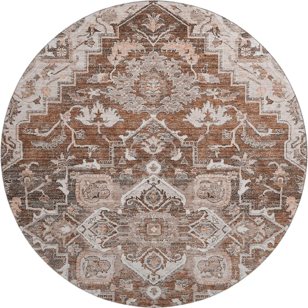 Mayfield AMF774 Terracotta 8' x 8' Rug