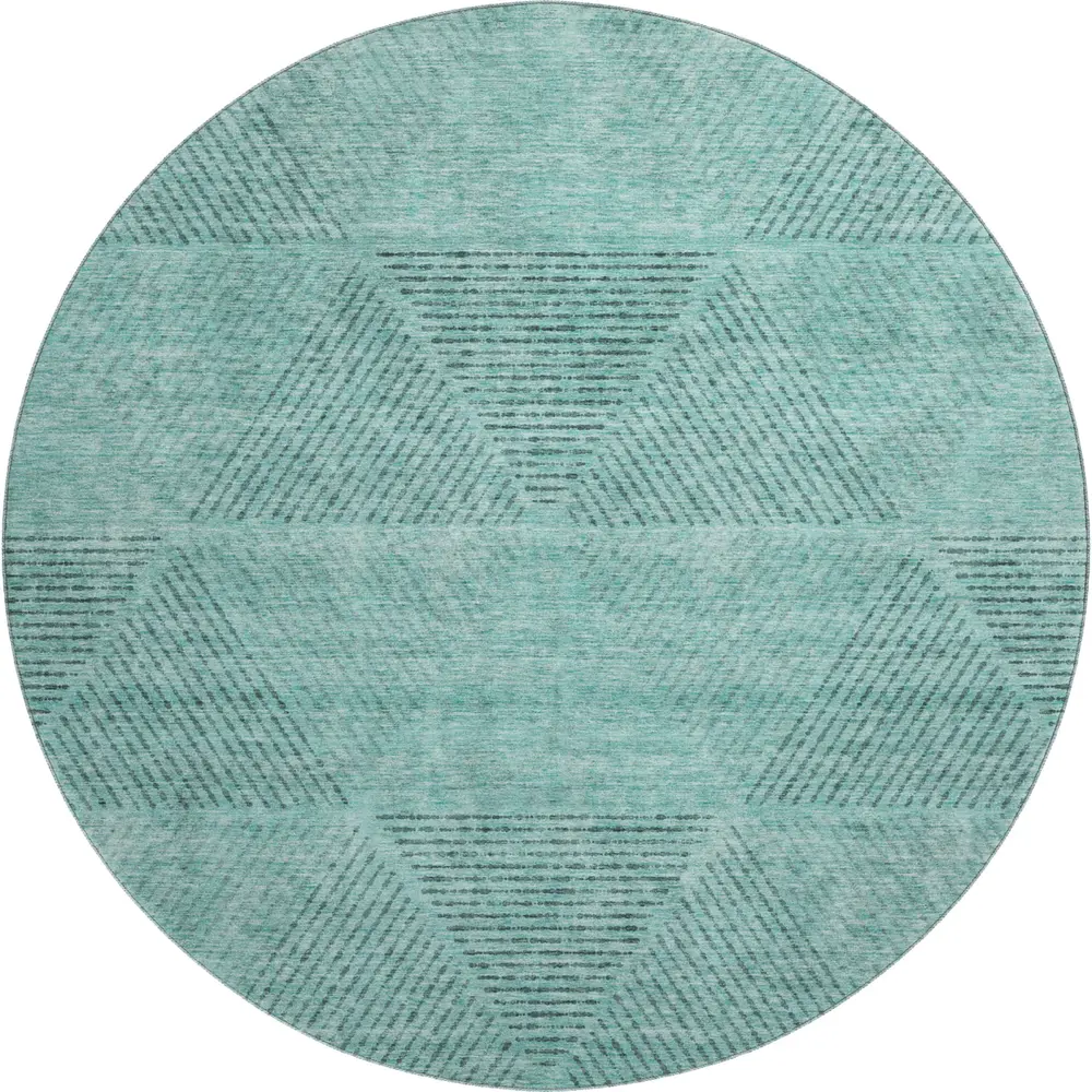 Mayfield AMF777 Teal 8' x 8' Rug