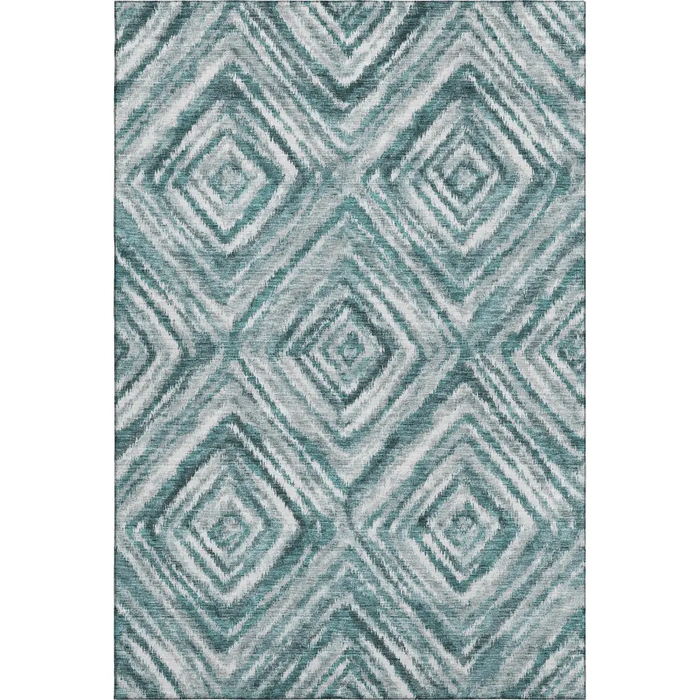 Mayfield AMF781 Teal 3' x 5' Rug