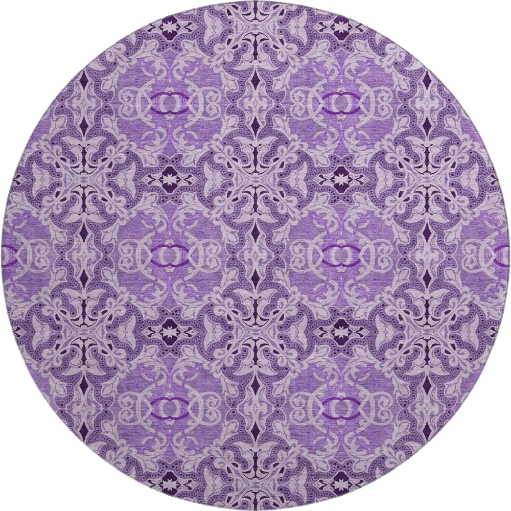 Mayfield AMF783 Purple 8' x 8' Rug