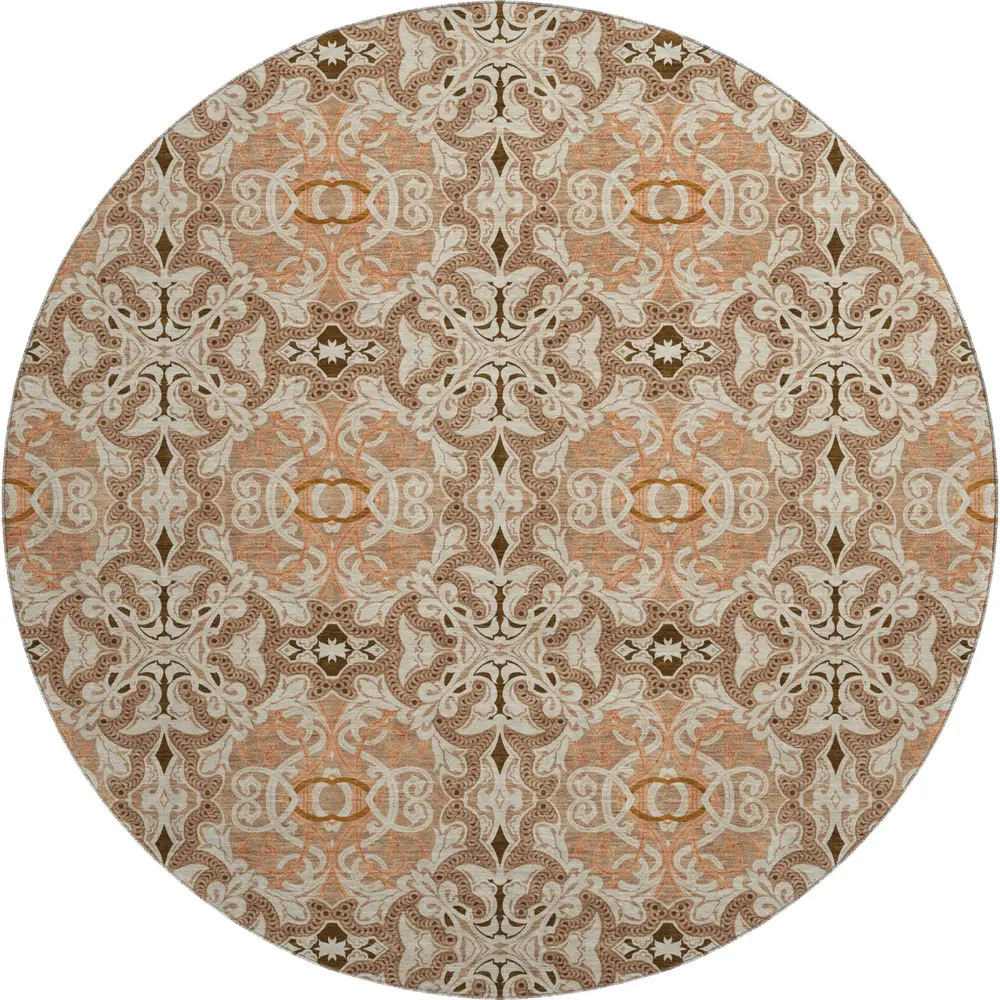 Mayfield AMF783 Terracotta 8' x 8' Rug