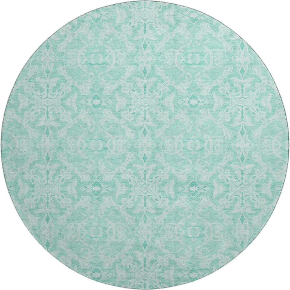 Mayfield AMF784 Turquoise 8' x 8' Rug