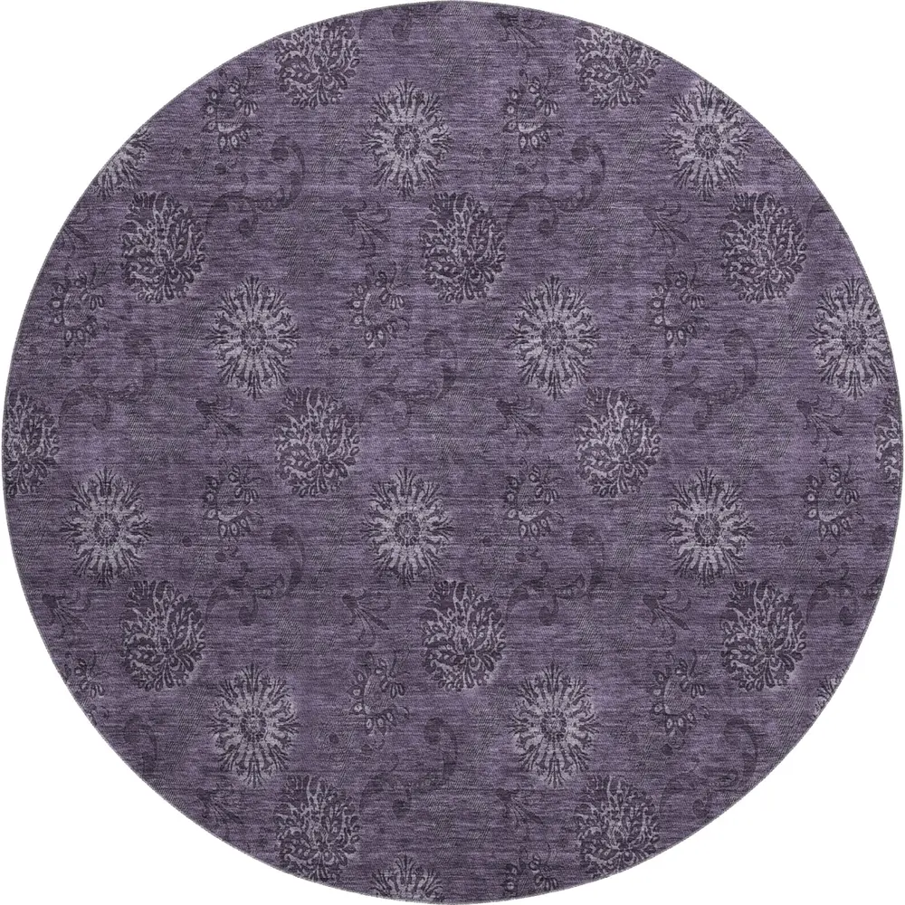 Mayfield AMF788 Eggplant 8' x 8' Rug