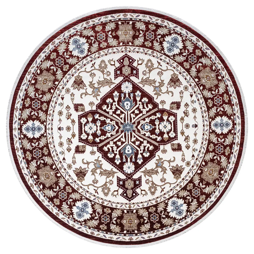 United Weavers Hudson Suzy Burgundy Round Rug 7'11