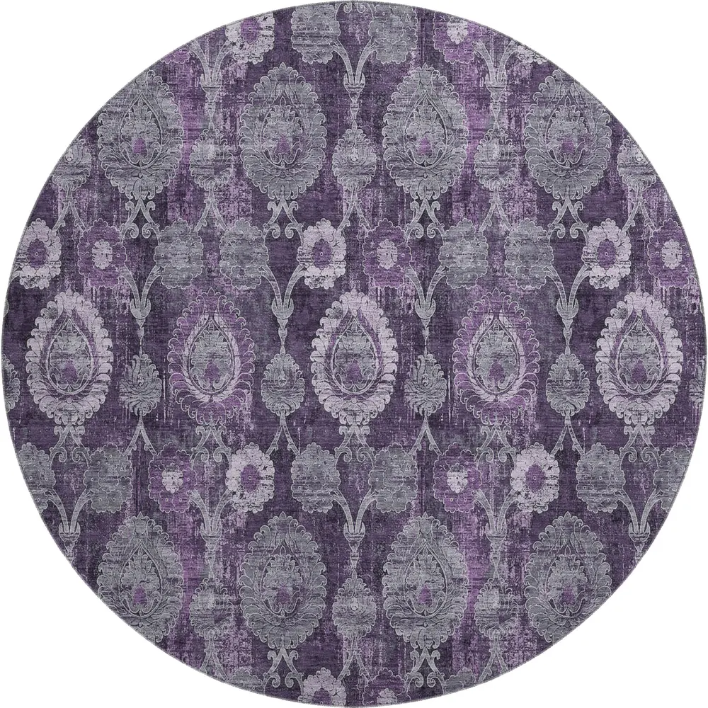 Mayfield AMF821 Eggplant 8' x 8' Rug