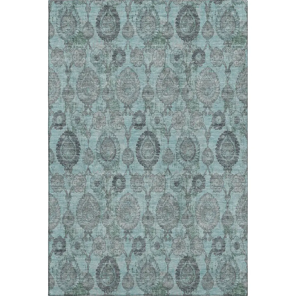 Mayfield AMF821 Turquoise 3' x 5' Rug