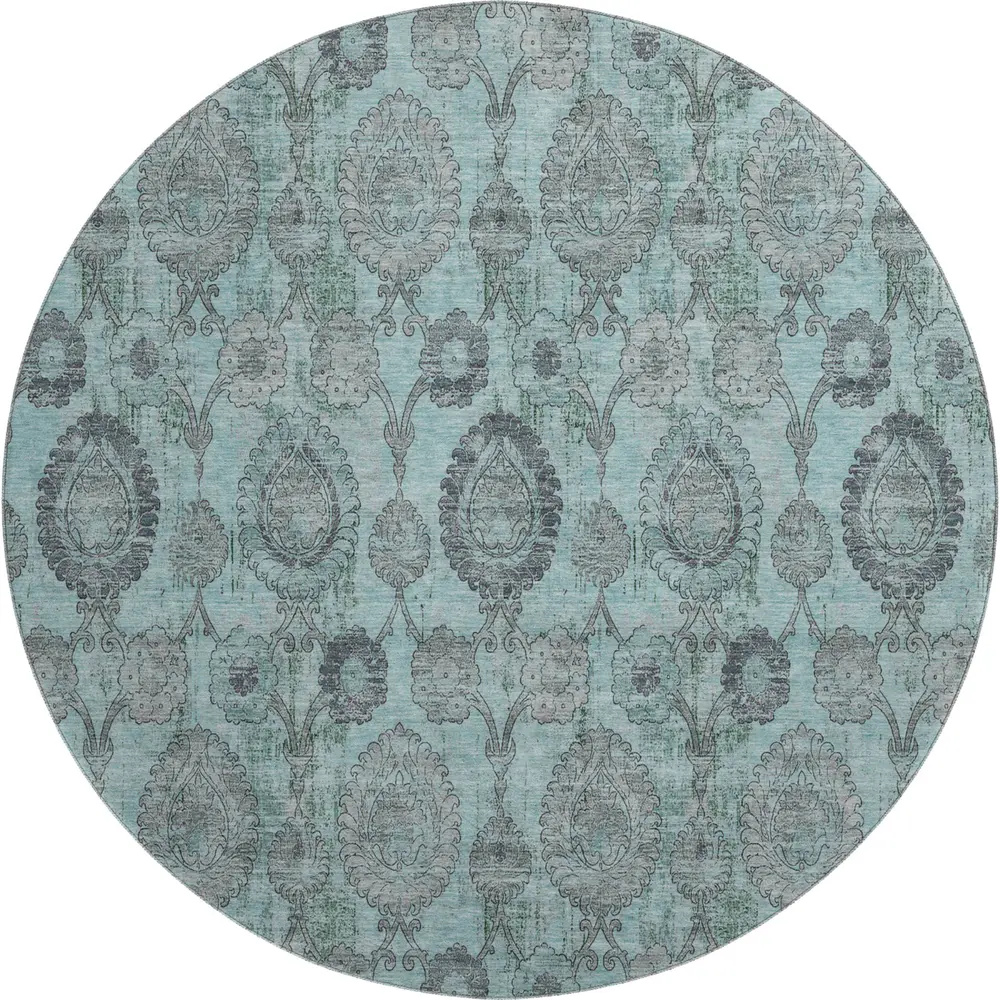 Mayfield AMF821 Turquoise 8' x 8' Rug