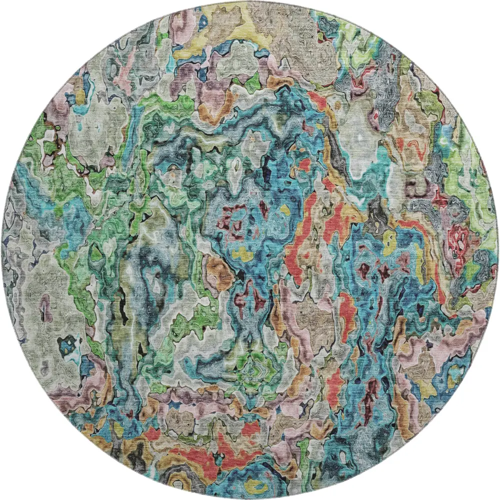 Mayfield AMF829 Blue 8' x 8' Rug