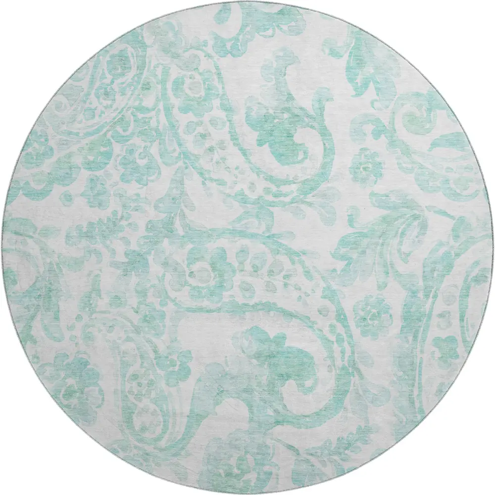 Mayfield AMF835 Turquoise 8' x 8' Rug