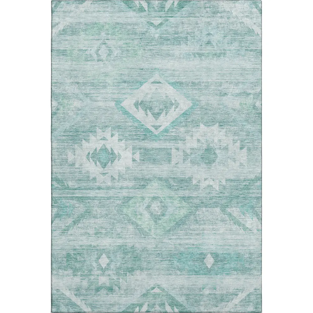 Mayfield AMF837 Aqua 3' x 5' Rug
