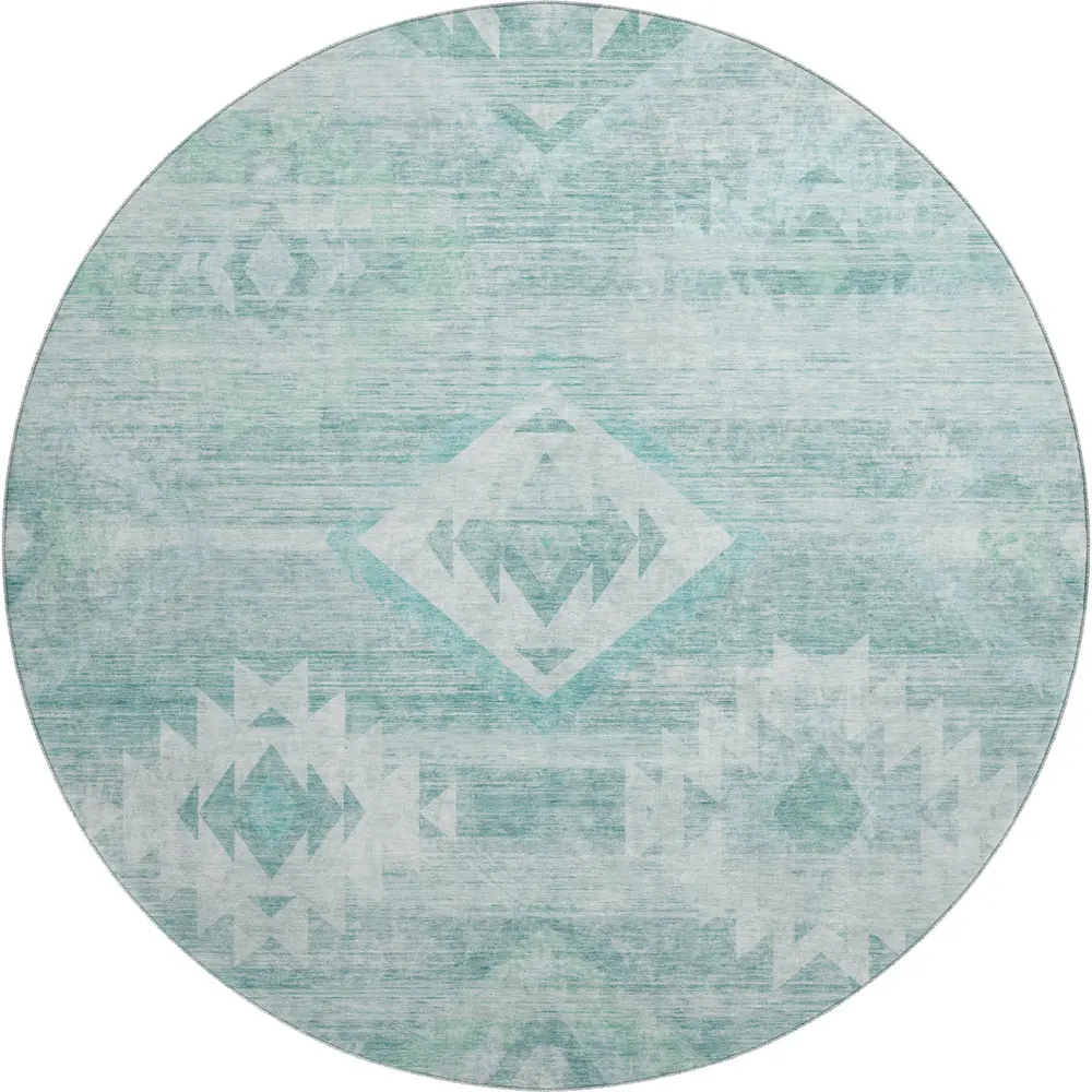 Mayfield AMF837 Aqua 8' x 8' Rug