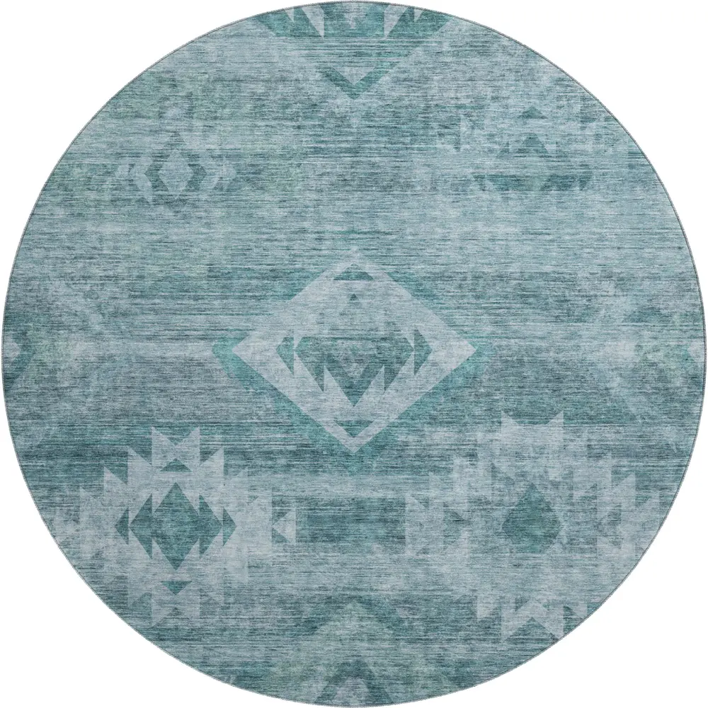 Mayfield AMF837 Teal 8' x 8' Rug
