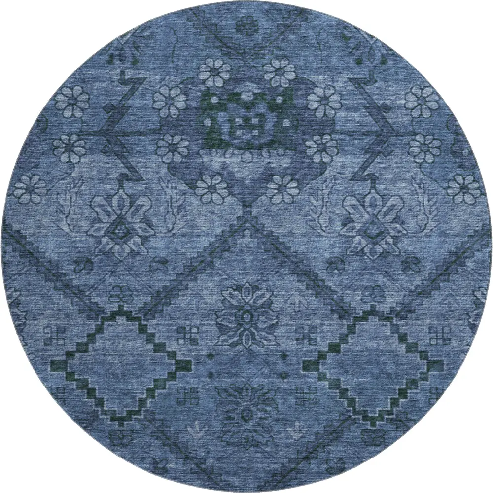 Mayfield AMF842 Navy 8' x 8' Rug