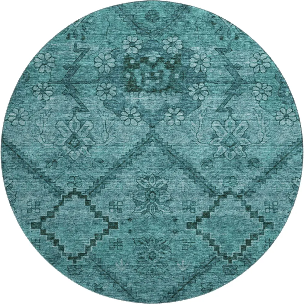 Mayfield AMF842 Teal 8' x 8' Rug
