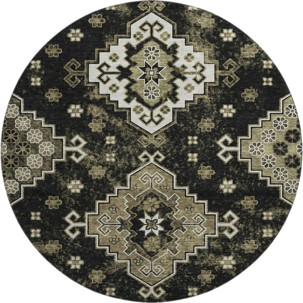 Mayfield AMF846 Black 8' x 8' Rug
