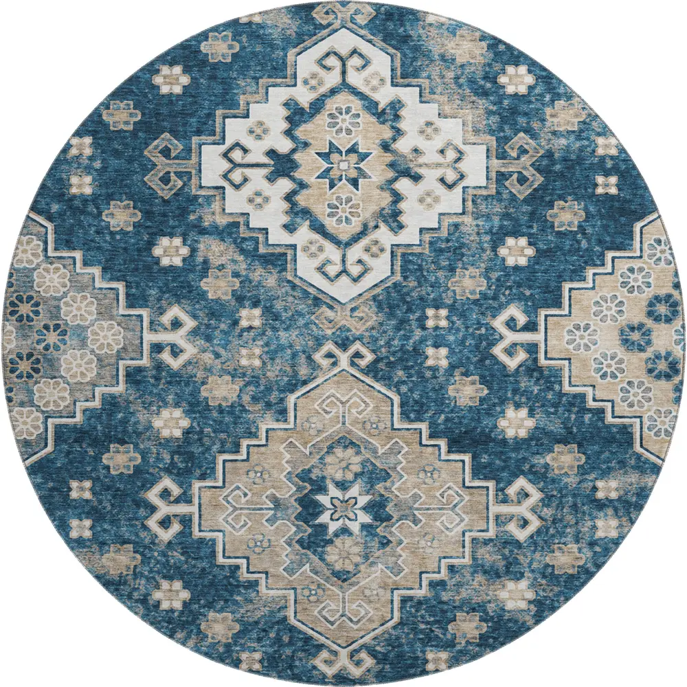 Mayfield AMF846 Navy 8' x 8' Rug