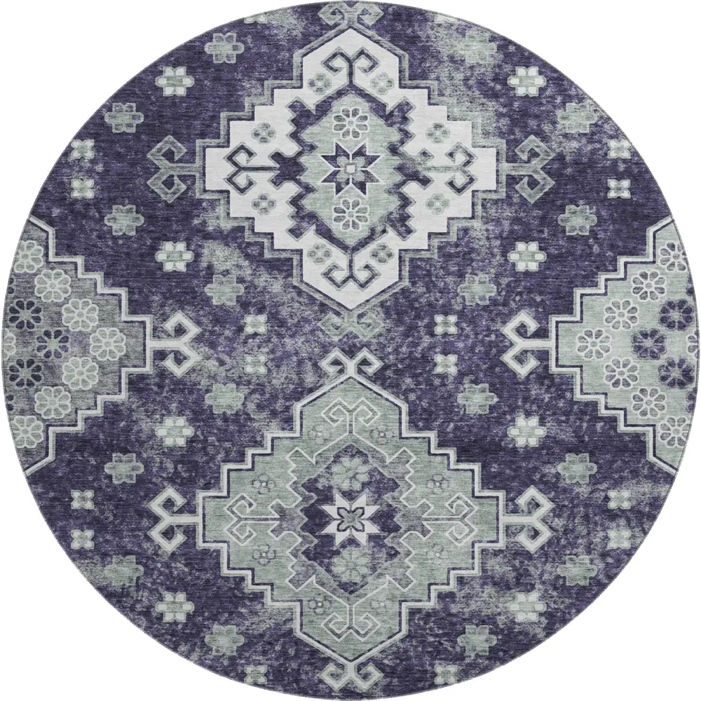 Mayfield AMF846 Purple 8' x 8' Rug