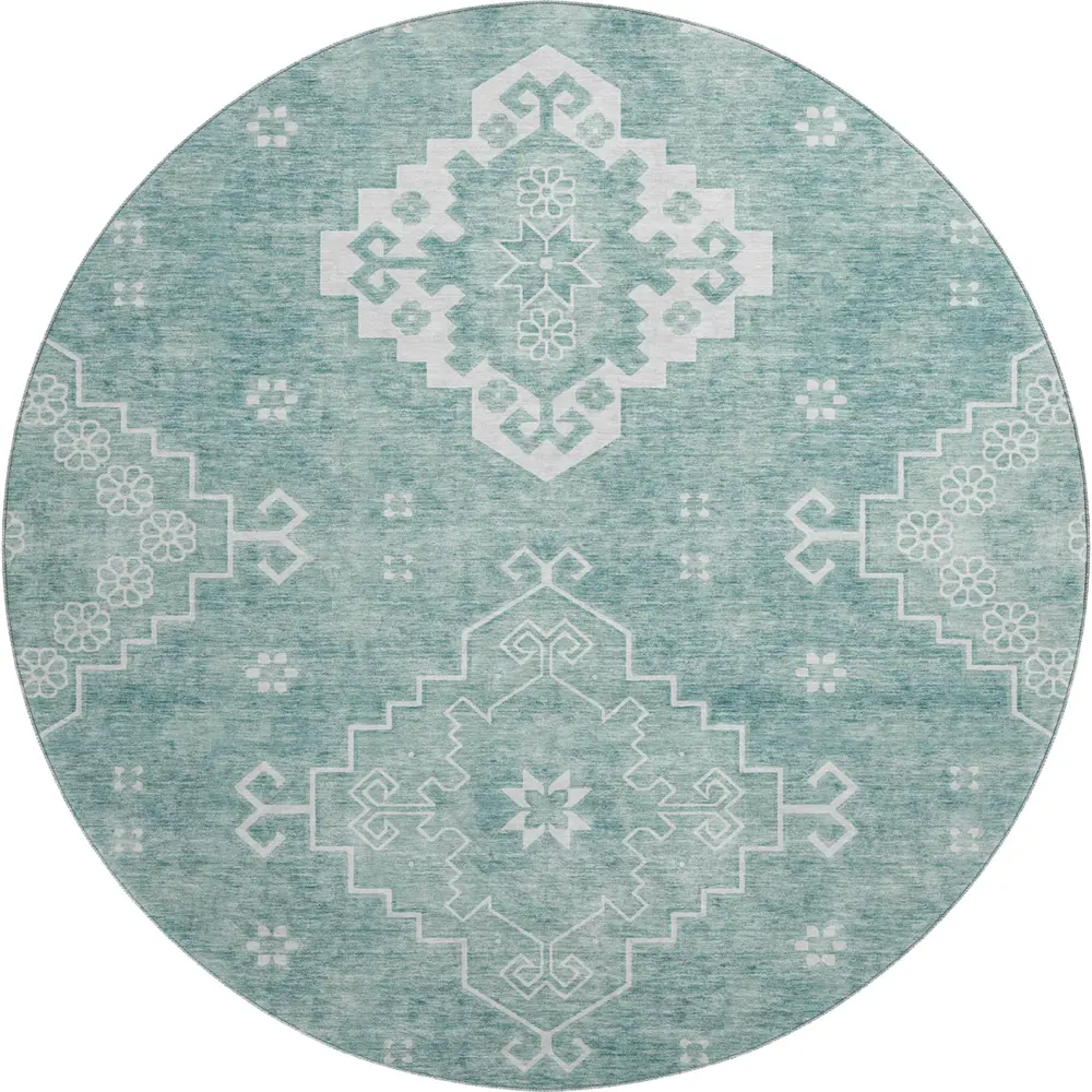 Mayfield AMF847 Aqua 8' x 8' Rug