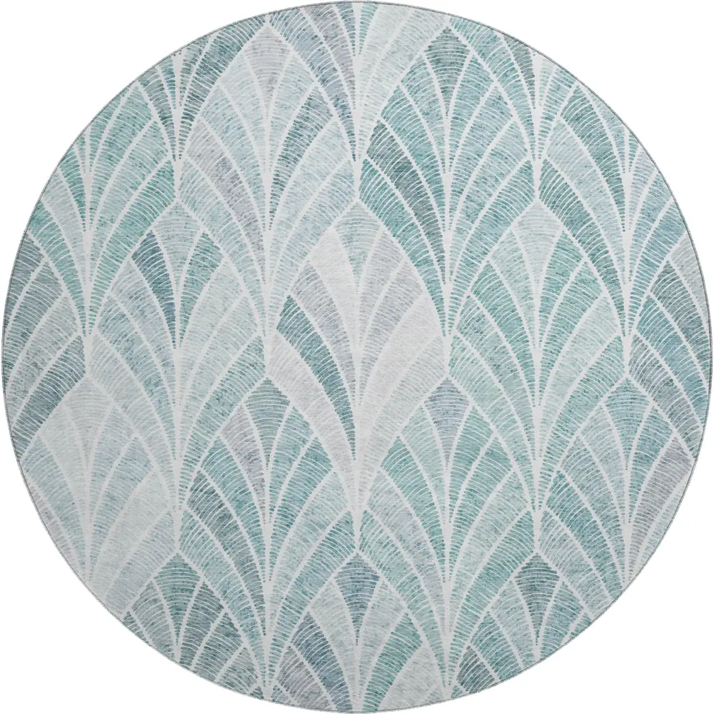 Mayfield AMF851 Aqua 8' x 8' Rug