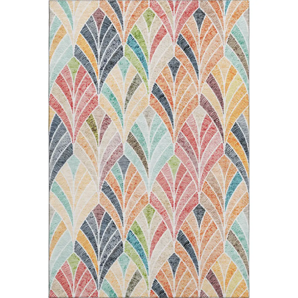 Mayfield AMF851 Orange 3' x 5' Rug