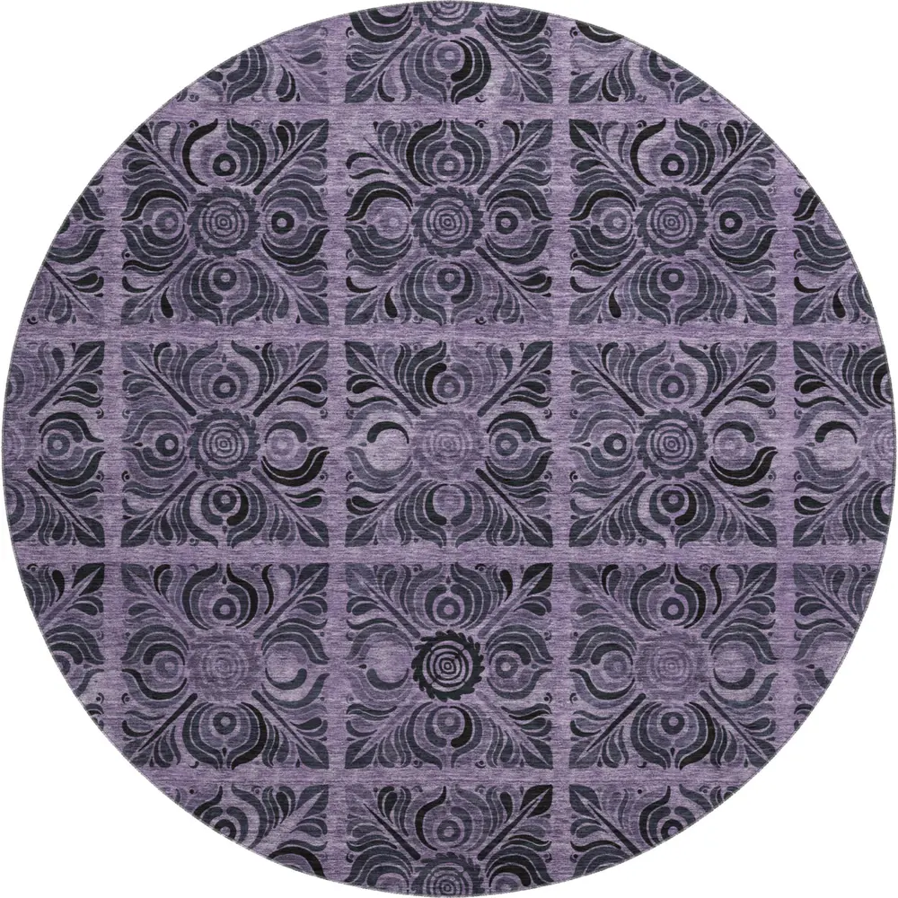 Mayfield AMF853 Purple 8' x 8' Rug
