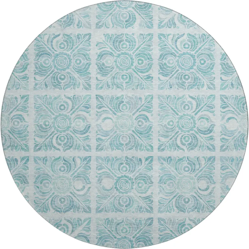 Mayfield AMF854 Turquoise 8' x 8' Rug