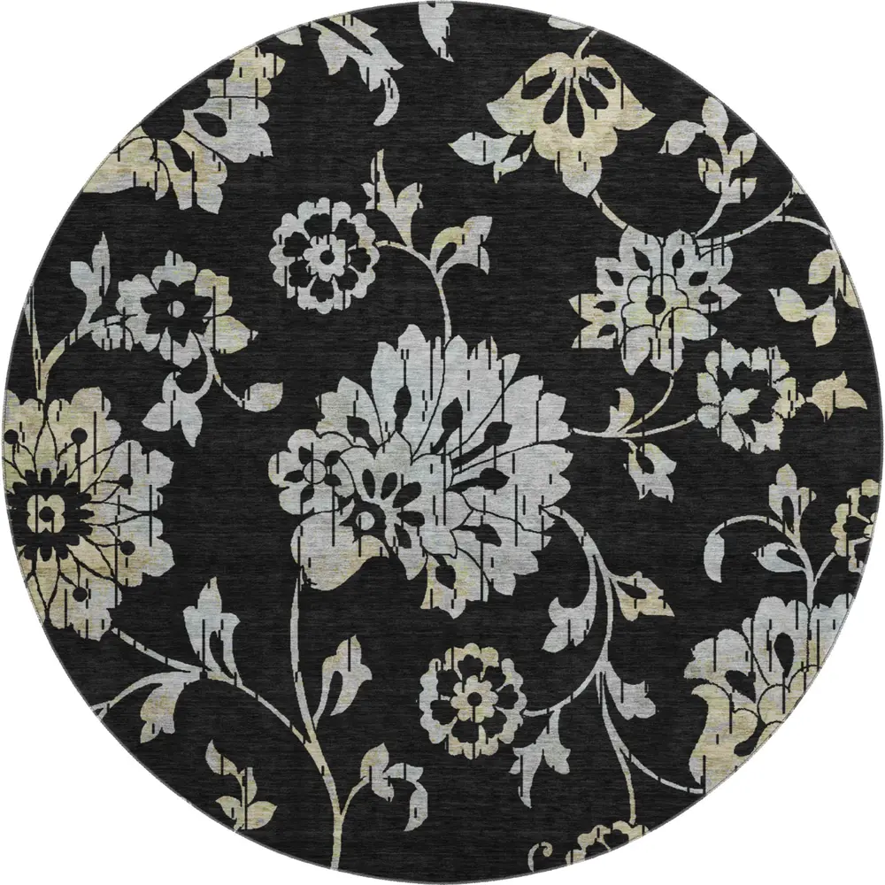 Mayfield AMF856 Black 8' x 8' Rug