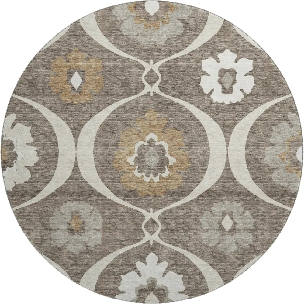 Mayfield AMF858 Brown 8' x 8' Rug