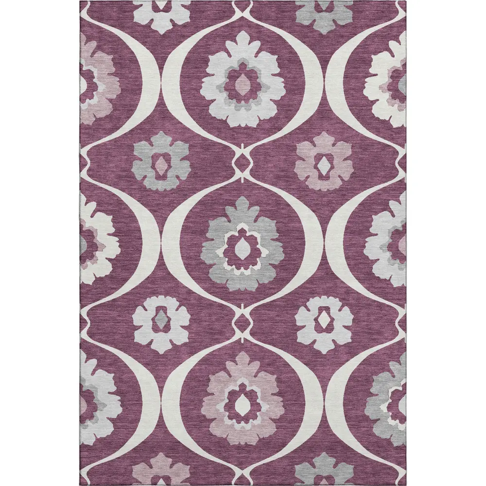 Mayfield AMF858 Eggplant 3' x 5' Rug