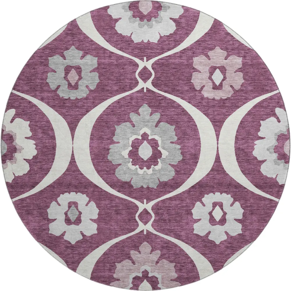 Mayfield AMF858 Eggplant 8' x 8' Rug