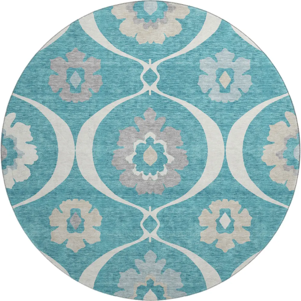 Mayfield AMF858 Teal 8' x 8' Rug