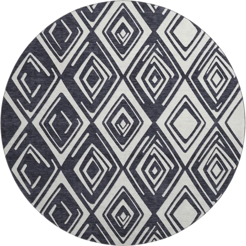 Mayfield AMF862 Black 8' x 8' Rug