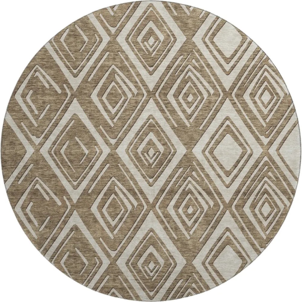 Mayfield AMF862 Brown 8' x 8' Rug