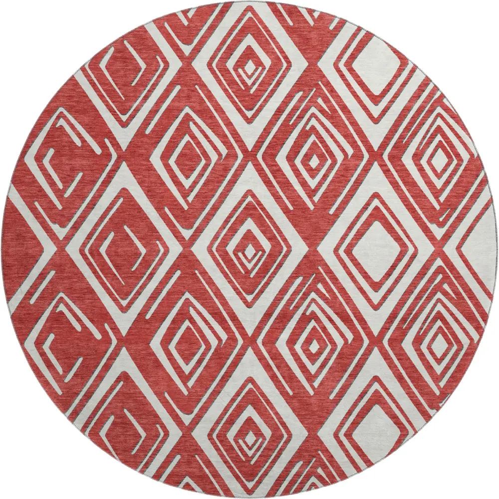 Mayfield AMF862 Red 8' x 8' Rug