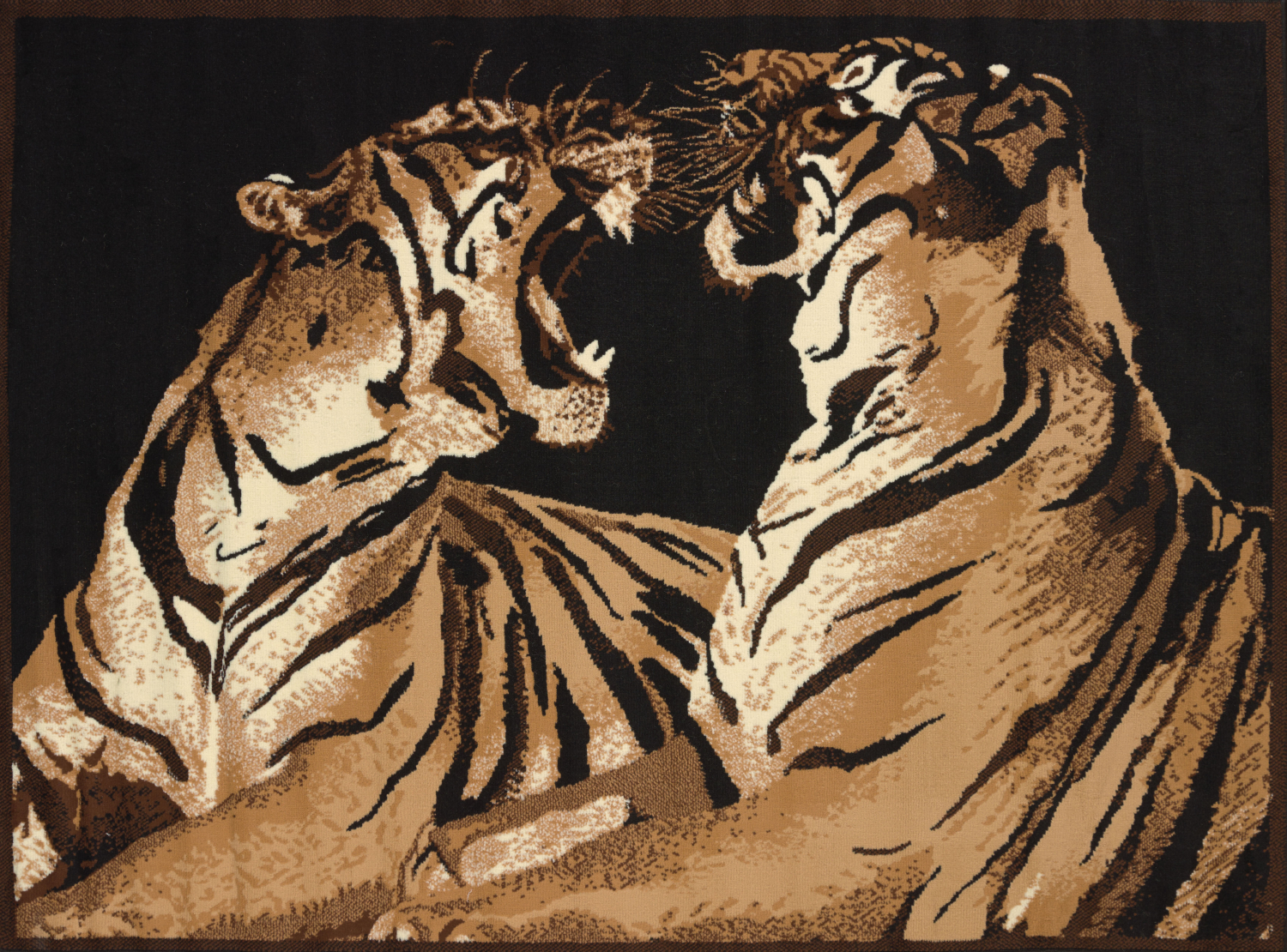United Weavers Legends Double Tigers Multi Area Rug 5'3