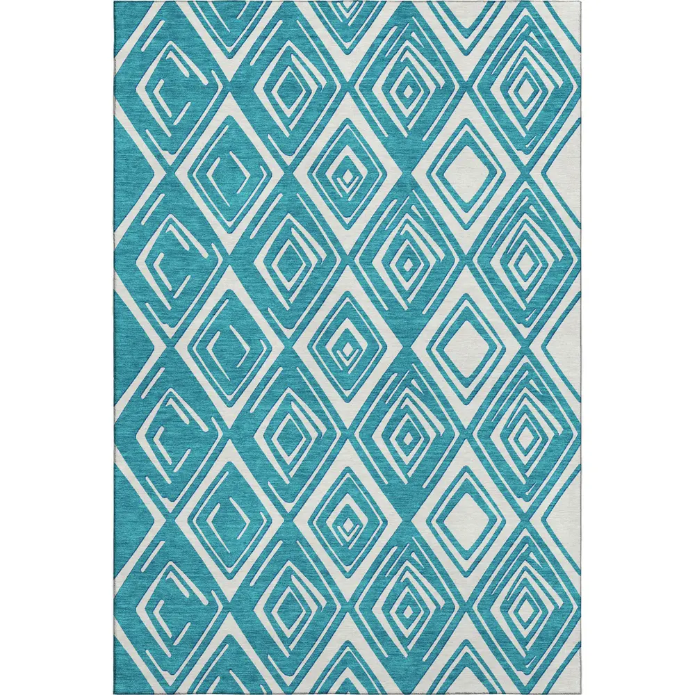 Mayfield AMF862 Teal 9' x 12' Rug