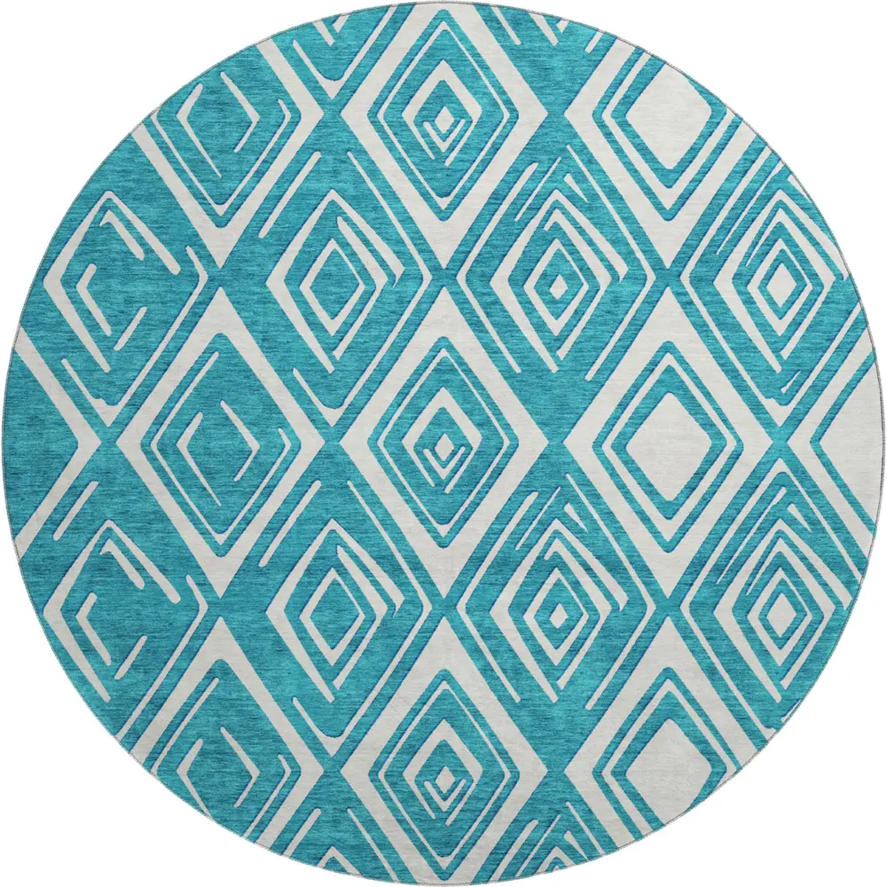 Mayfield AMF862 Teal 8' x 8' Rug